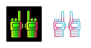 icono de vector de walkie-talkie