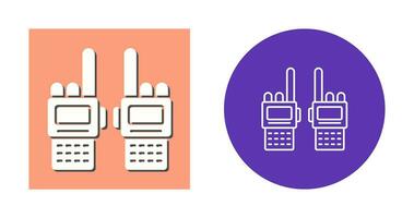 icono de vector de walkie-talkie