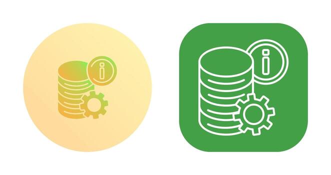 icono de vector de datos
