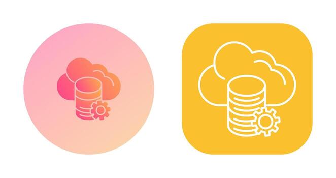 Cloud Data Vector Icon