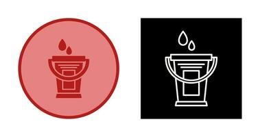 Water Bucket Vector Icon