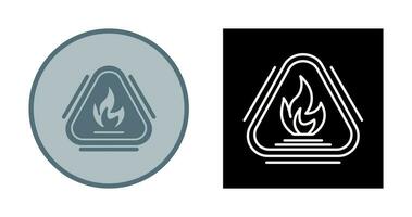 Caution Fire Vector Icon