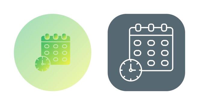 icono de vector de fecha límite