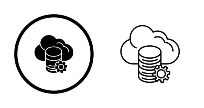Cloud Data Vector Icon