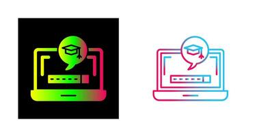 Digital Learning Vector Icon