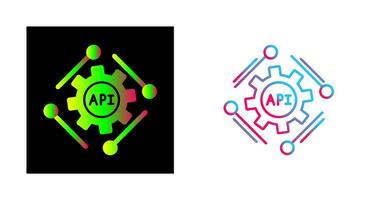 icono de vector de api