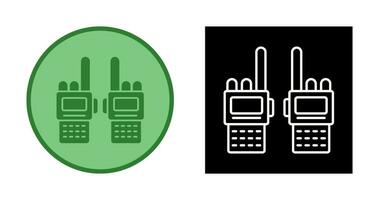 icono de vector de walkie-talkie