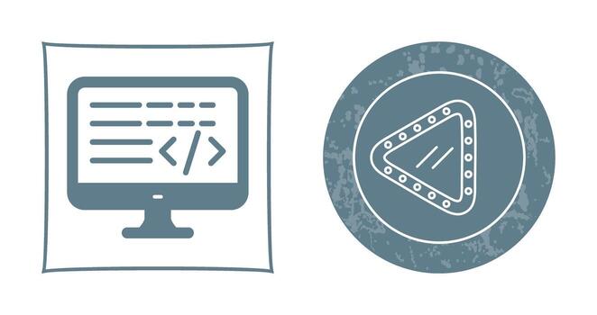 icono de vector de codificación