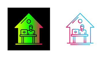 Work At Home Vector Icon