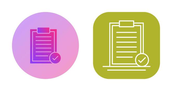 icono de vector seleccionado