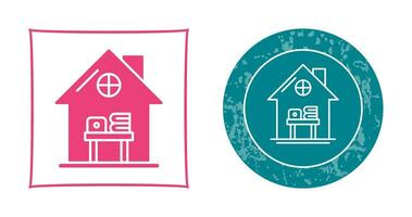 Home Work Place Vector Icon