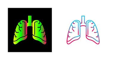 icono de vector de pulmones