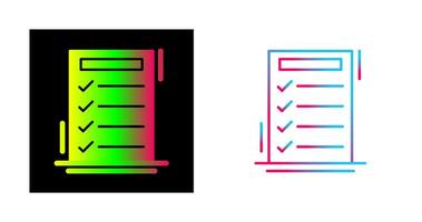 icono de vector de lista de tareas pendientes