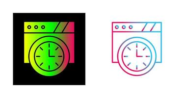 icono de vector de reloj de pared