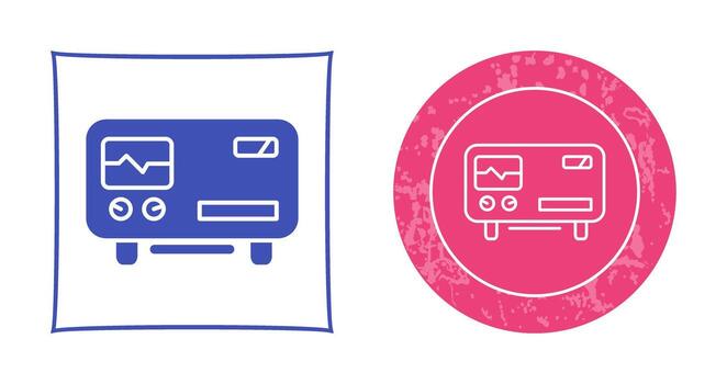 Oscillscope Vector Icon