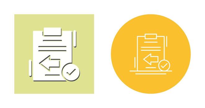 icono de vector de retorno