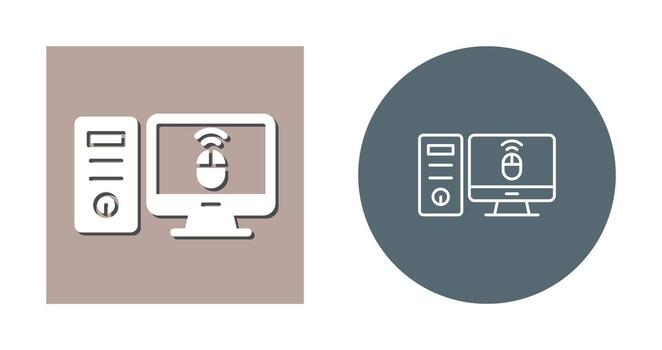 Desktop Computer Vector Icon