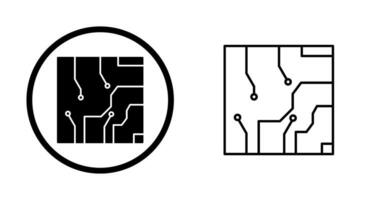 icono de vector de circuito eléctrico