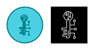 Electronic Key Vector Icon