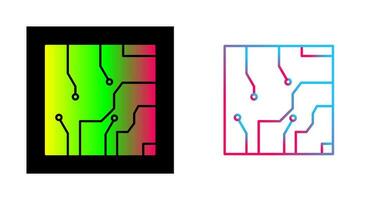 icono de vector de circuito eléctrico