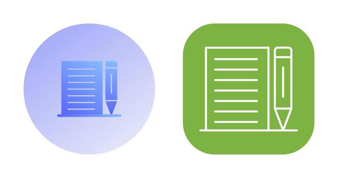 nota, vector, icono vector