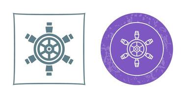 Ship Wheel Vector Icon