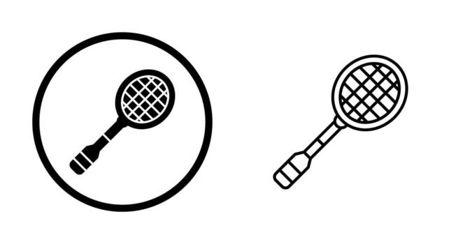icono de vector de raqueta