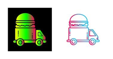 Fast Food Truck Vector Icon