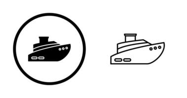 icono de vector de barco