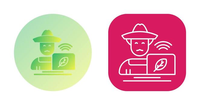 Farmer Vector Icon