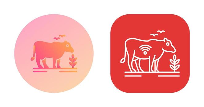 icono de vector de ganado