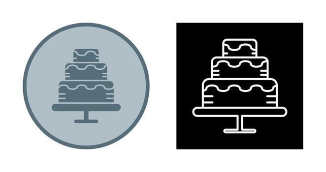 icono de vector de pastel