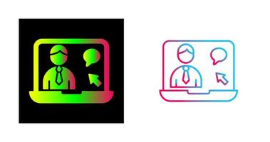 Online Interview Vector Icon
