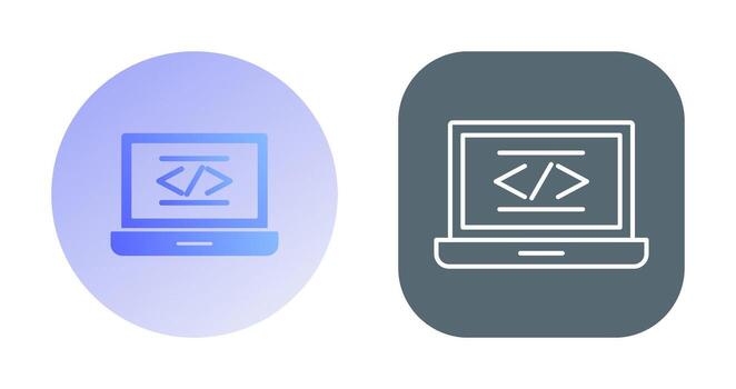 icono de vector de codificación