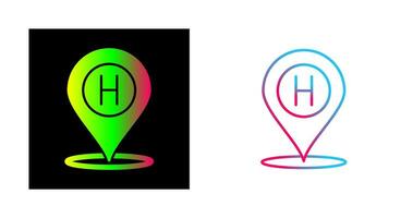 Hotel Location Vector Icon