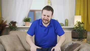 The man is suffering from joint pain. video