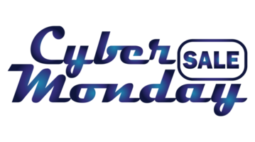 cyber Lundi pente typographie prime texte png