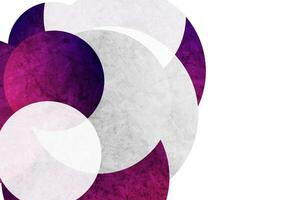 Purple and grey grunge circles abstract background vector