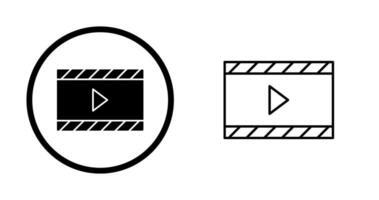 icono de vector de video y animación único