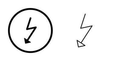 icono de vector de flash único