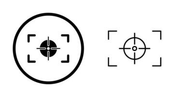 Unique Focus Horizontal Vector Icon