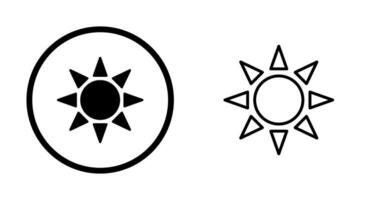 icono de vector de radiación uv