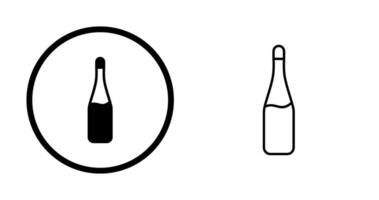 Champagne Bottle Vector Icon