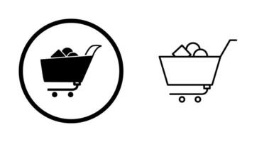 Unique Shopping Cart II Vector Icon