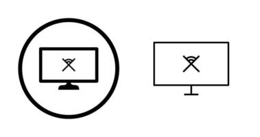 Unique Disconnected Network Vector Icon