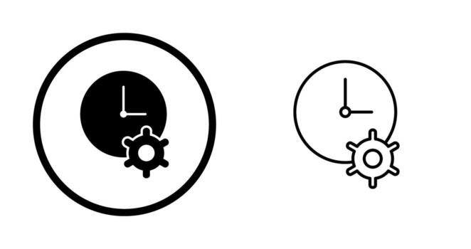 Unique Time Optimization Vector Icon