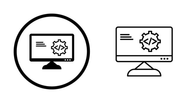 Unique Code Optimization Vector Icon