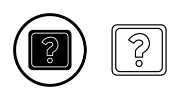 Unique Question Mark Vector Icon