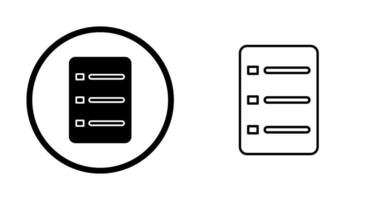 Unique Menu Vector Icon
