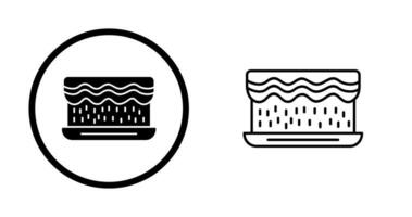 Unique Cream Cake Vector Icon